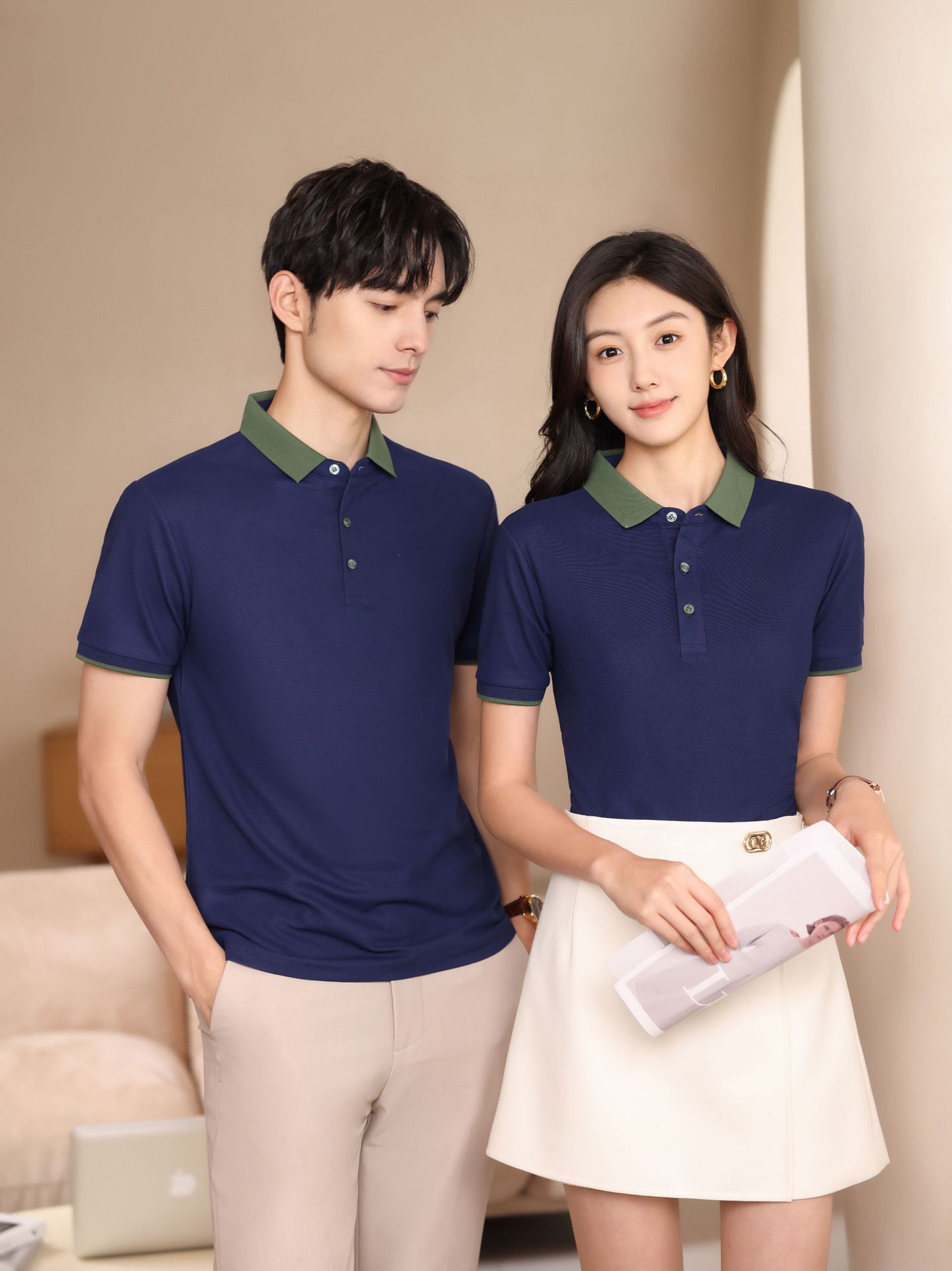 企业文化衫定制 冰丝polo衫 工作服夏季薄款 短袖T恤工装 工衣印logo 其他分类专属详情21