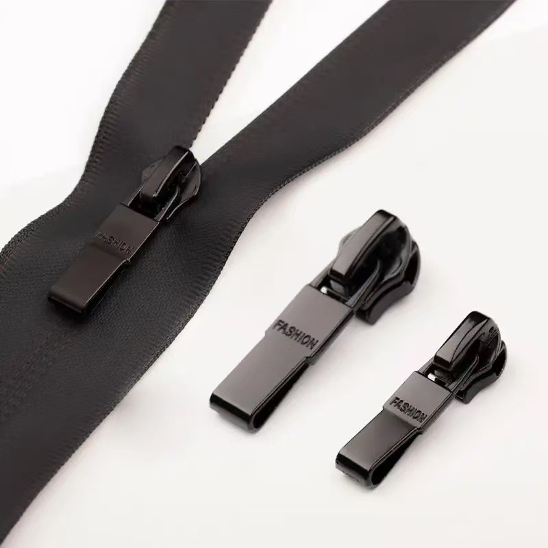 357号尼龙反装防水拉链头 自锁防水拉链专用自锁电泳Fashion现货详情8