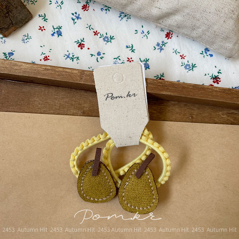 Soft and cute fruit-shaped lace hair band cartoon new autumn and winter hair band baby hair tie high elasticity hair band pic 9