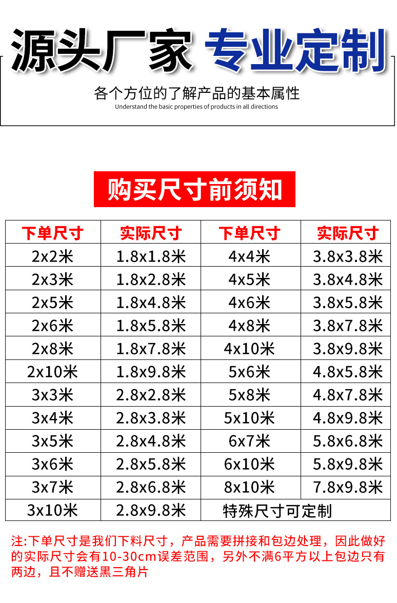 跨境可发防雨防晒篷布PE180g篷布防水防晒加厚户外遮雨遮阳布详情19