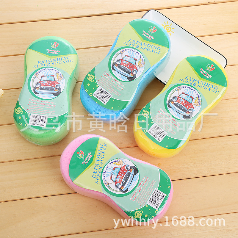【 Chi Jia 】 8-shaped sponge car wash block, waxing, foaming, car cleaning sponge, car cleaning tool, car cleaning and beauty pic 1