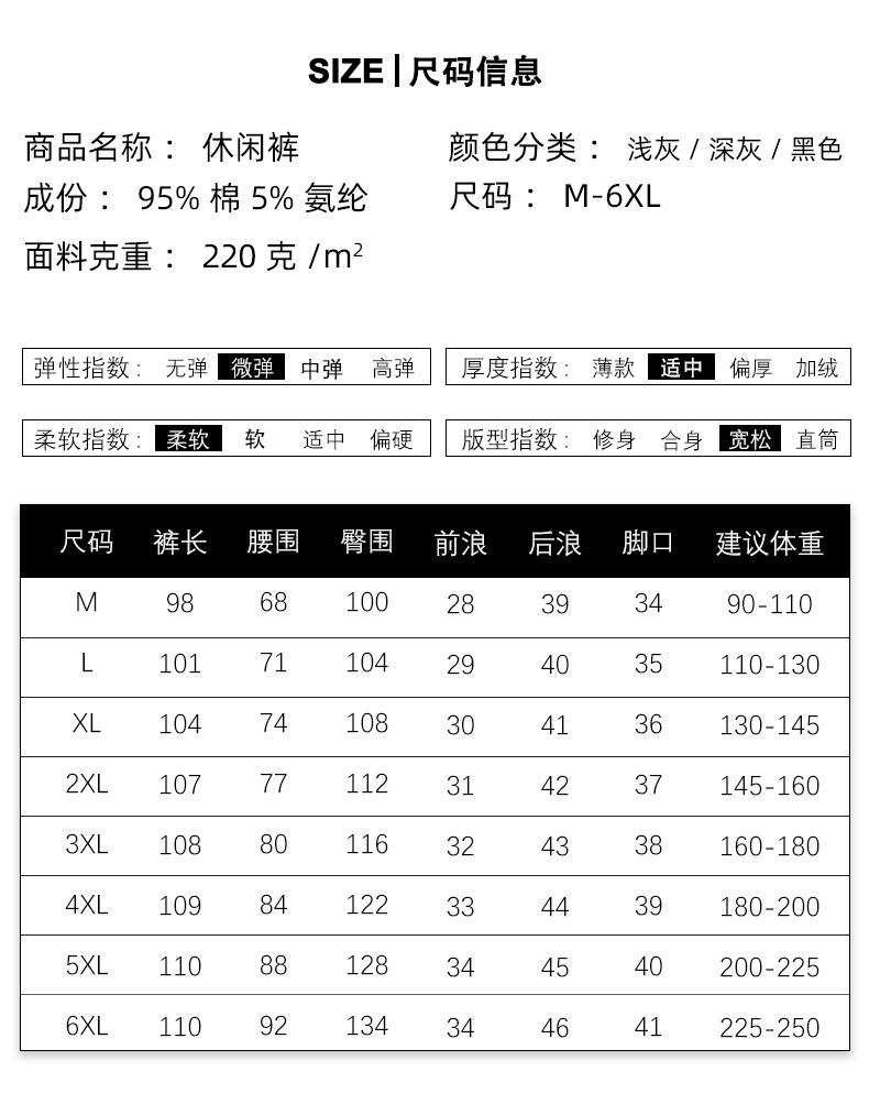 夏季男士纯棉宽松大码直筒休闲裤 毛圈运动长裤 轻薄透气男卫裤 舒适休闲运动裤男款详情5