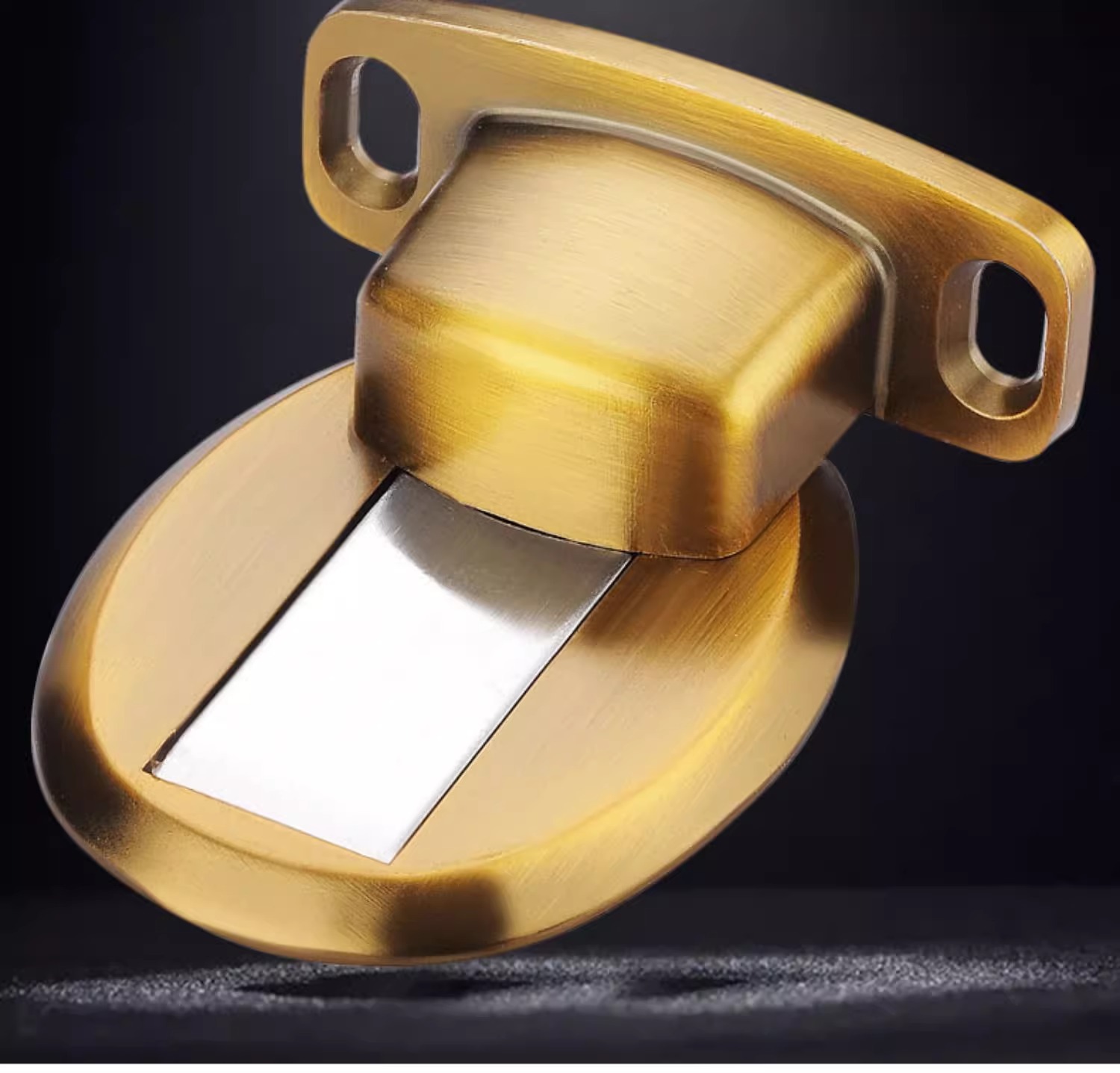 Non-perforated door, floor attraction, strong magnetic anti-collision, silent door, door stop, household bathroom door top door, bedroom door blocking pic 9