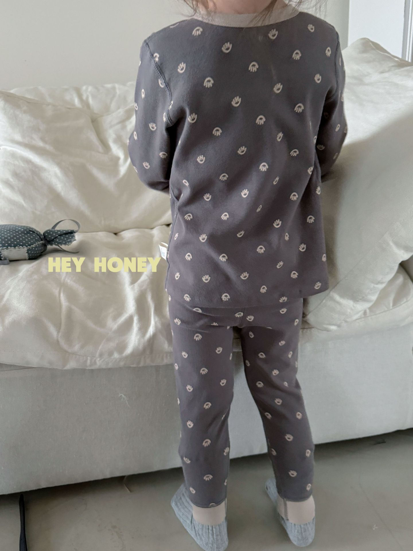 大小卷 Hey honey男女童舒绒秋衣秋裤内衣套装居家服儿童家睡衣详情39
