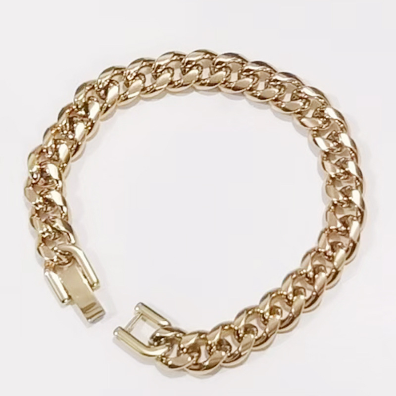 Titanium steel bracelet for men, Cuban light luxury jewelry, Instagram niche design for women, couple style, student trendy brand bracelet pic 12