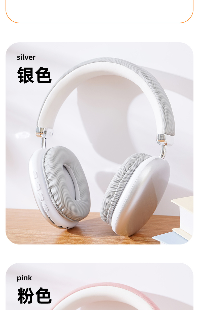 Selected cross-border best-selling over-ear wireless Bluetooth headphones with ultra-long battery life, Apple compatible, factory direct sales pic 19