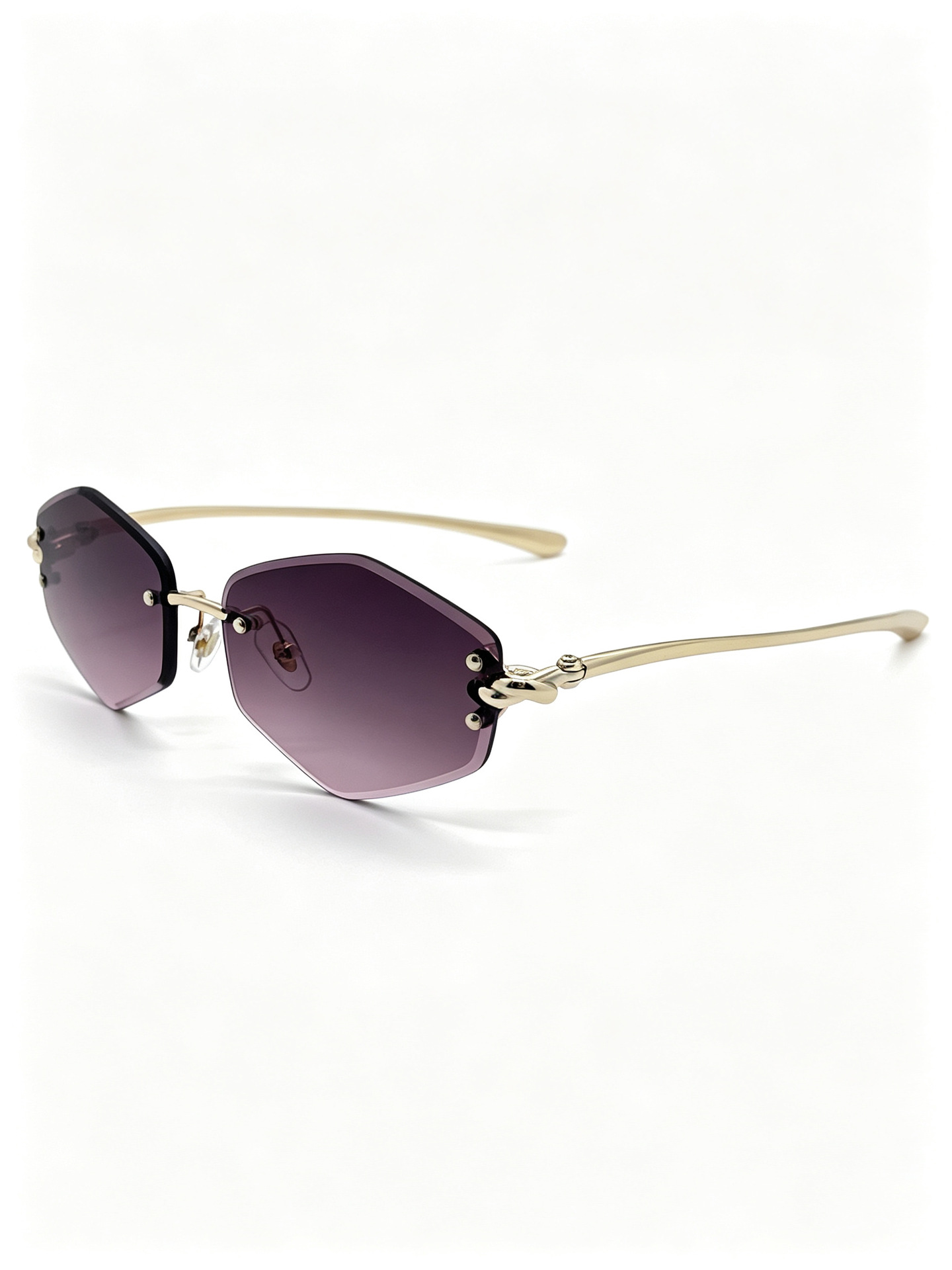 Fashionable polygonal sunglasses for women and men, polarized sunglasses with prescription, trendy and versatile eyewear accessories pic 6