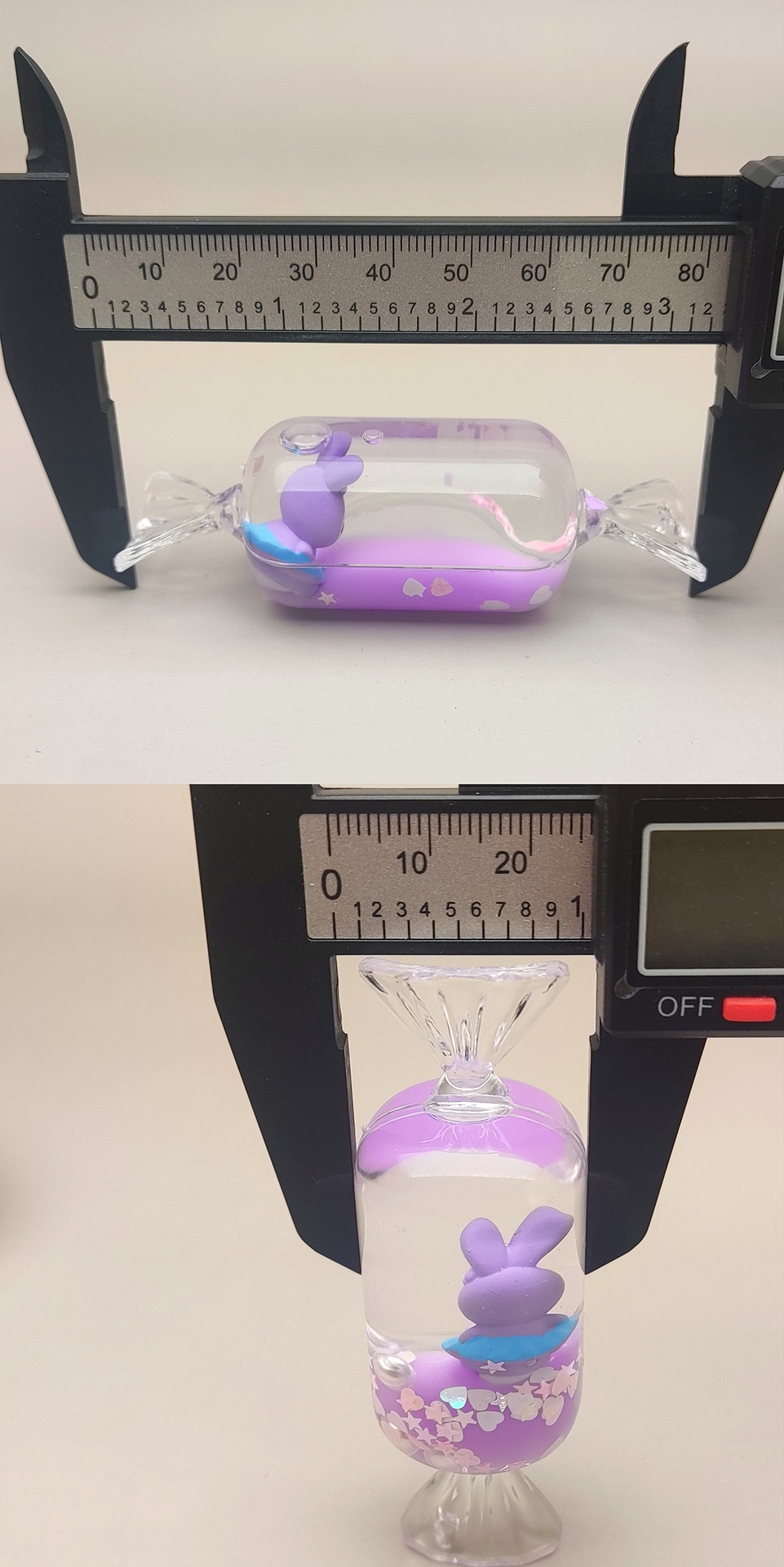 亚克力入油流沙瓶奶紫色星黛露系列钥匙扣汽车配饰DIY饰品详情13