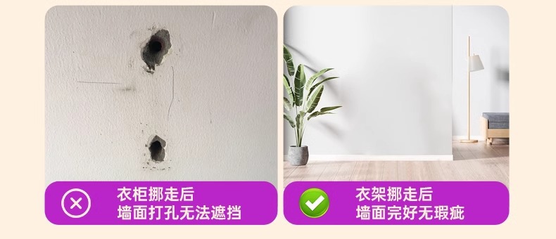 简易衣橱置物货架衣柜组装diy自制角钢挂衣架租房改造衣帽间架子详情18