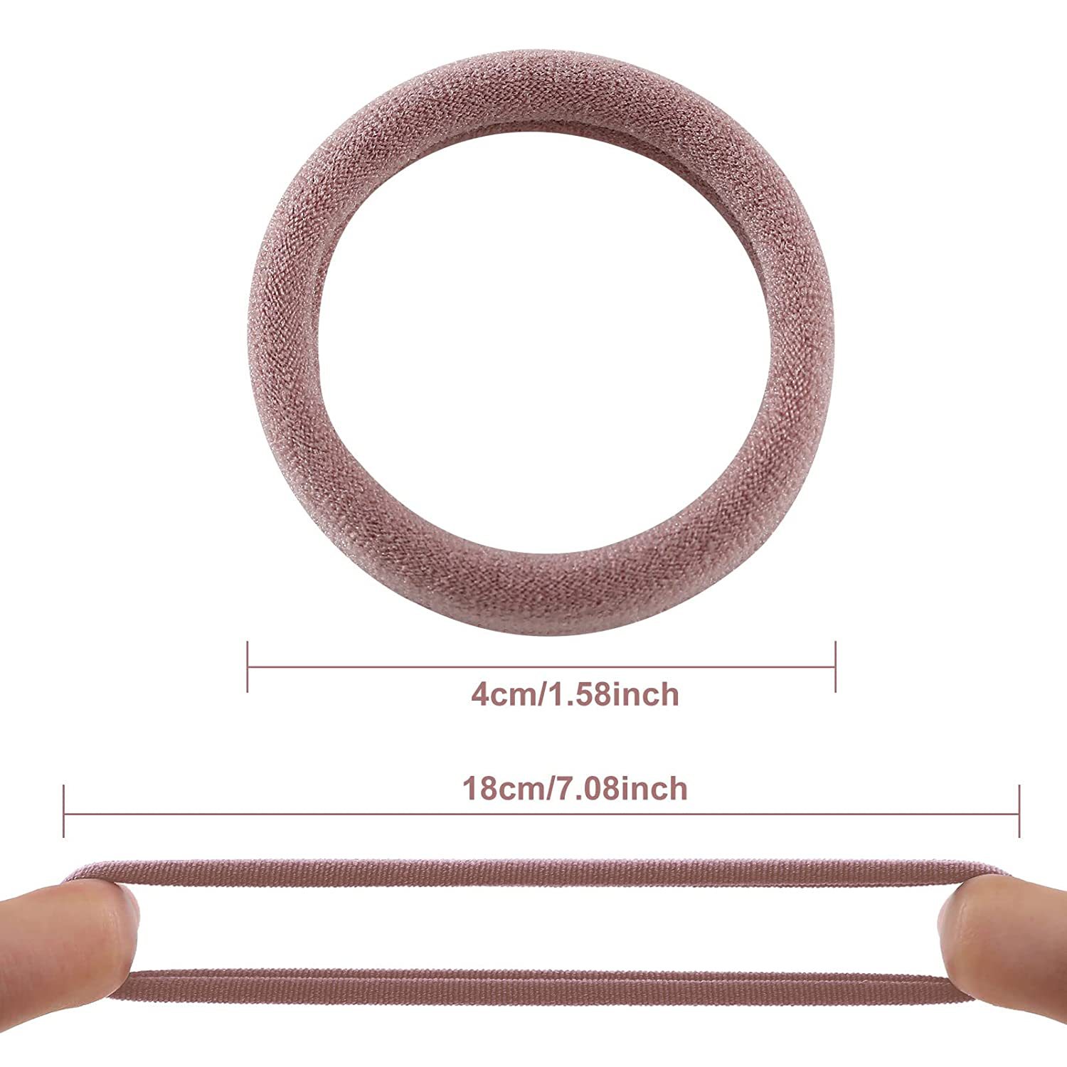 100根装韩版简约彩色无接缝头绳不伤发毛巾圈高弹力发绳发圈头饰详情13