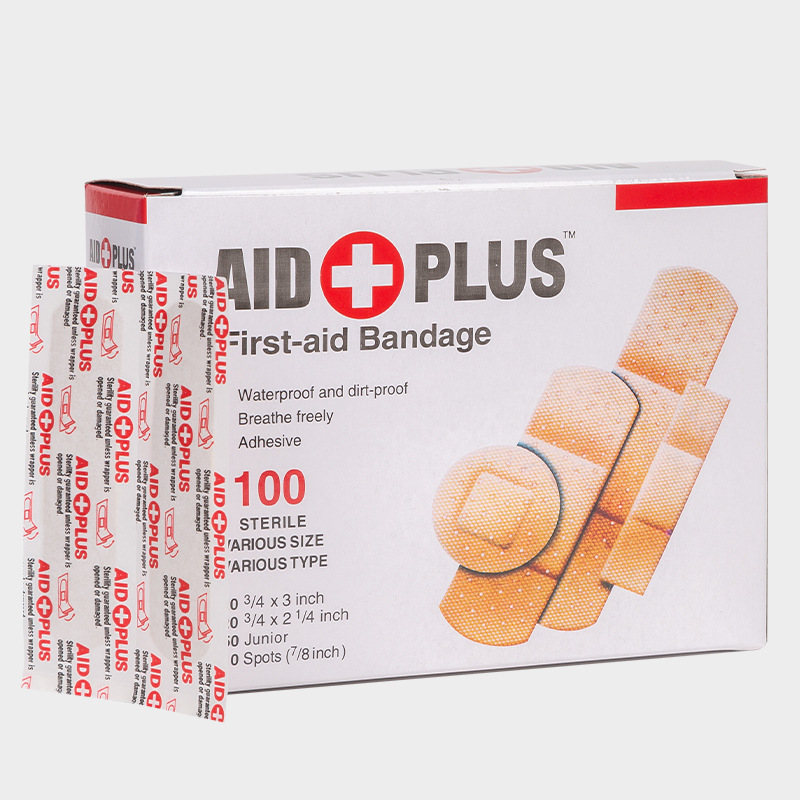 100 pieces of combination skin color micro-hole PVC band-aids and 4 types of combination band-aids are only for foreign trade export pic 5