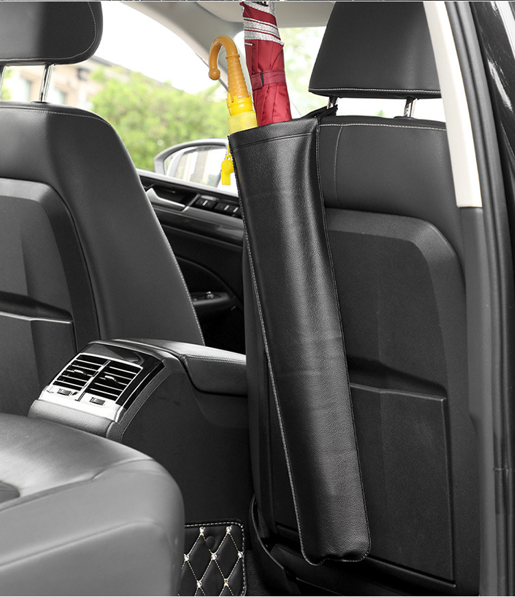 汽车雨伞袋多功能皮革置物袋雨伞收纳套可折叠手提挂式防雨水伞套详情14