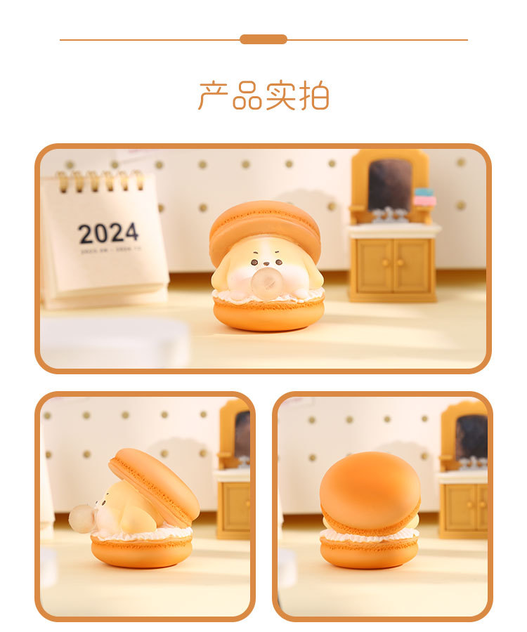 Bubble Macron Mini Cute Macaron home decoration desktop Small ornaments, car soft rubber resin handicrafts pic 8