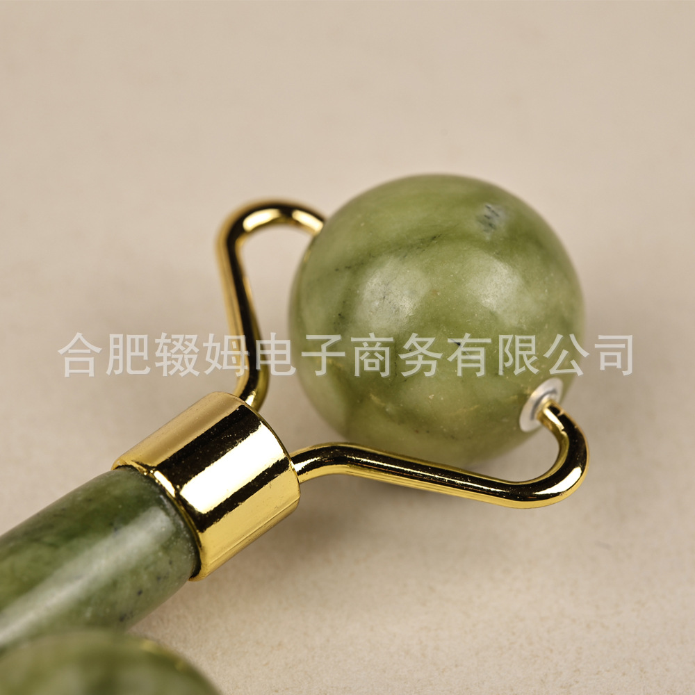 源头工厂岫岩玉多功能玉石滚轮美容器脸部眼部刮痧三叉足底按摩工具详情25