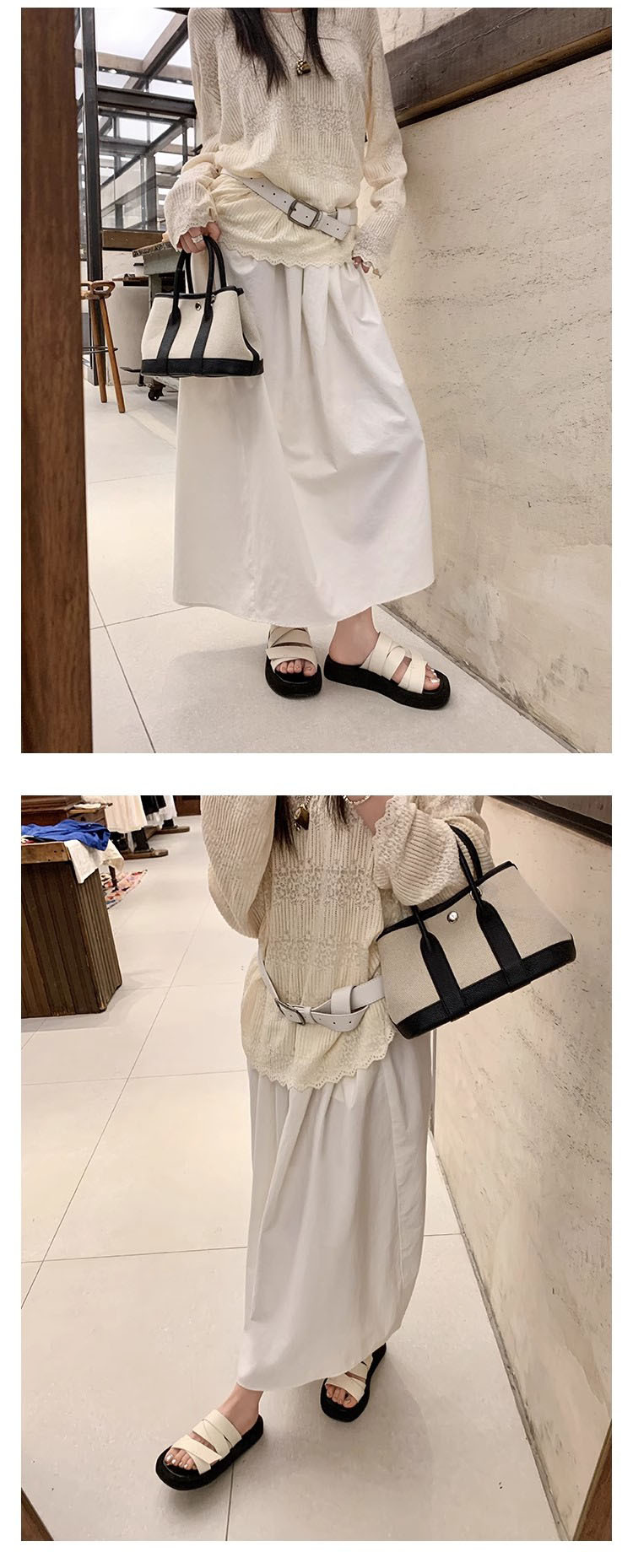 绕带拖~方头厚底交叉绑带凉拖女外穿夏季松糕底休闲沙滩一字拖鞋详情10