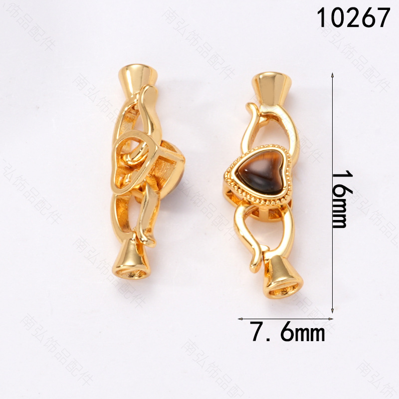 Xiaomi pearl, pearl necklace, clasp, stone connection, end clasp, mother-and-child clasp, sweater chain buckle, diy jewelry, copper accessories pic 7