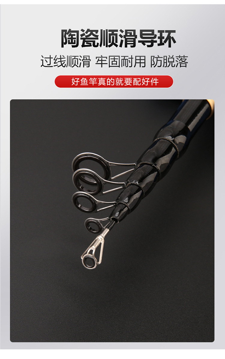 Ultra-short circuit sub-rod telescopic small sea rod portable mini fishing rod, casting rod, boat rod, cross-border special fishing rod set pic 4