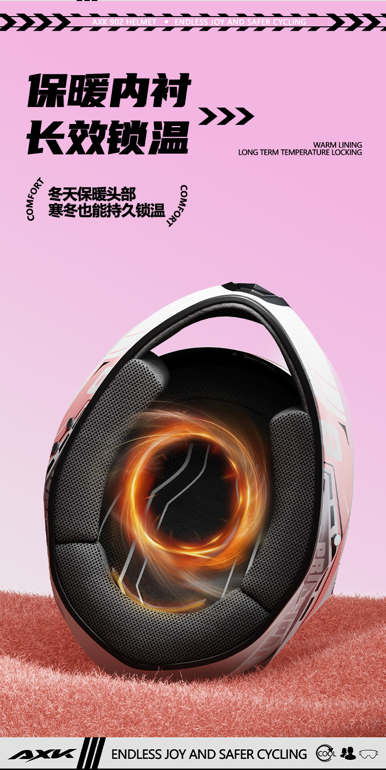 外贸专供摩托车头盔男士防雾保暖冬季机车电动车机车女全覆式全盔详情5