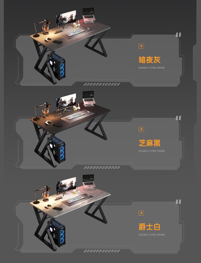 Computer desk, desktop gaming desk and chair set, home desk, bedroom simple office desk, workbench, study desk pic 11