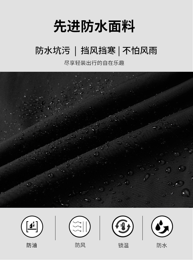 windproof waterproof casual detachable hooded outdoor suit pic 9
