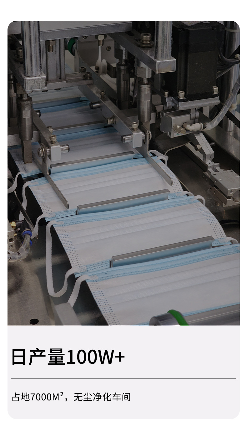 润米生物成人一次性口罩平面口罩独立装高颜值三层防护泡泡纱耳带详情4