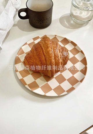 现货XeniaTaler加拿大竹纤维盘子餐具耐摔水果早餐盘面包甜品盘详情31