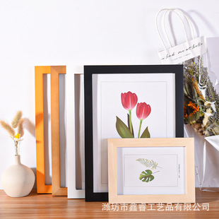 美式简约相框6寸7寸8寸书法摆件A4摆台影楼婚纱照挂墙8开画框批发详情5