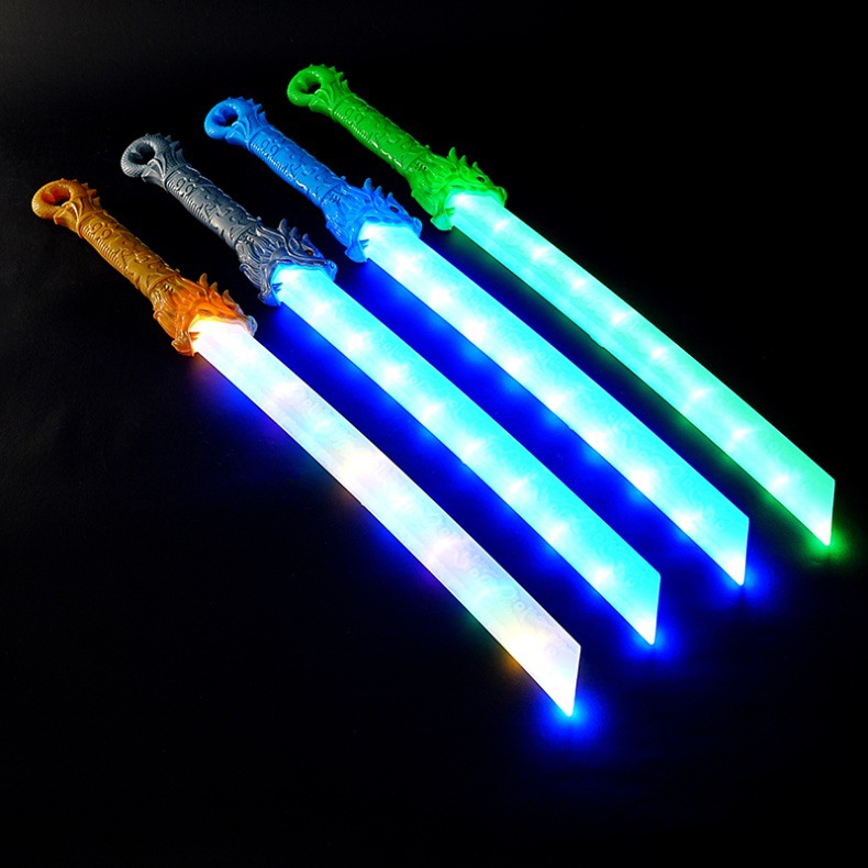 发光刀剑激光剑龙虎刀玩具金箍棒发光棒闪光棒男孩子加长刀剑网红详情3