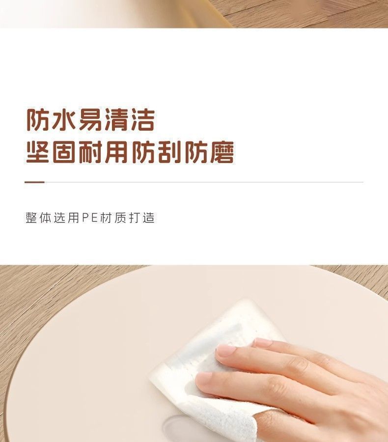 创意头茶几奶油风家用客厅沙发塑料边几桌子可移动圆桌角几 pic 10