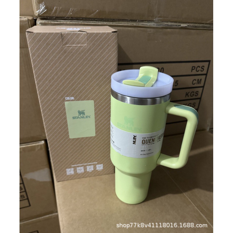 跨境亚马逊时尚吸管杯304不锈钢保温杯大容量带手柄便捷车载水杯详情11