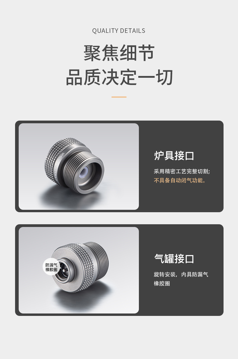 柯曼Z20炉具转用高山转接头气罐转换器铝合金丙wan接口配件户外详情5