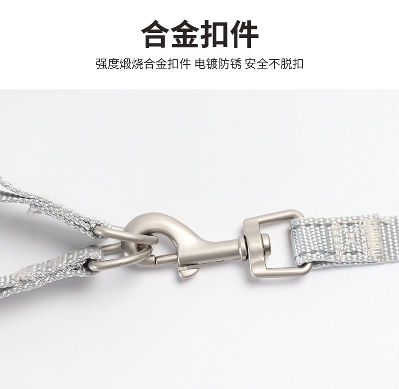 Dog leash, dog leash, vest type dog chest and back strap, adjustable safety leash for small and medium-sized dogs, dog walking wonder pic 12