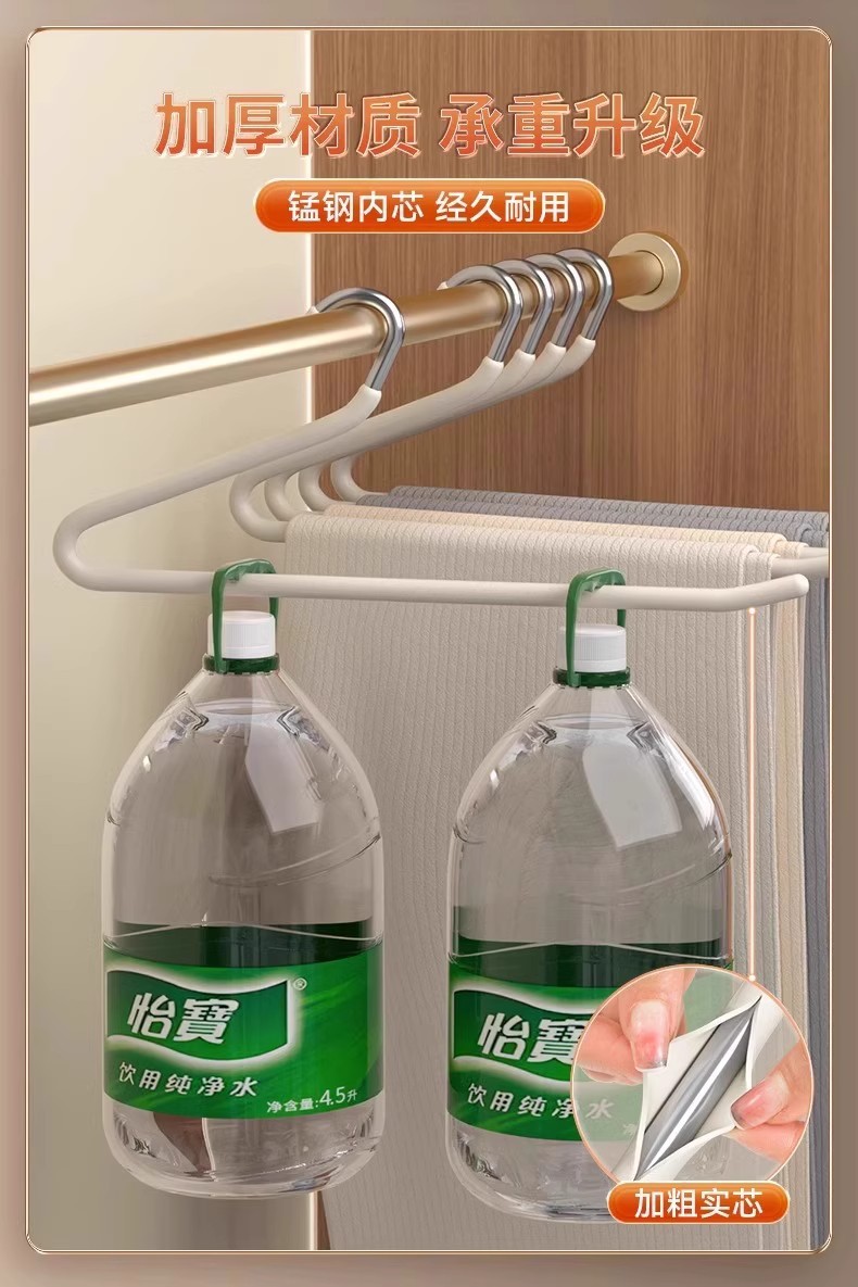 鹅型裤架家用无痕防滑裤夹Z形衣架专用衣柜2字裤挂架收纳挂裤子架详情6