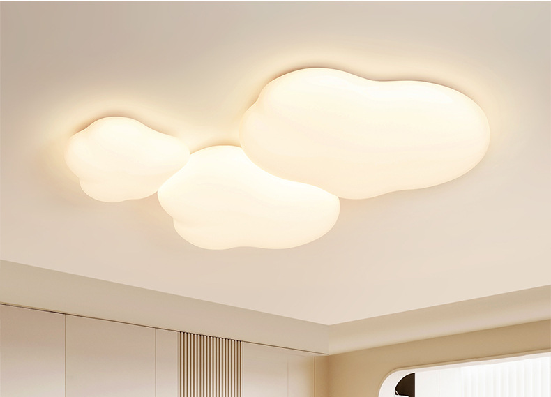 客厅灯奶油风2025新款温馨护眼led云朵灯客厅主灯北欧吸顶灯详情24