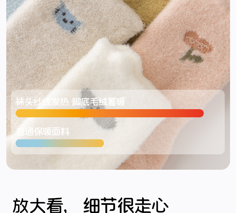 婴幼儿童0-6-12月3岁男女宝宝秋冬季加绒加厚保暖点胶防滑长筒袜详情20