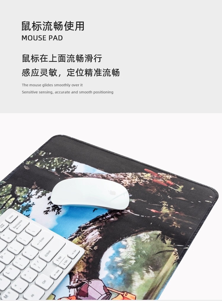 Guangfengyuan Large Mouse pad with office shortcut keys, large and long gaming and e-sports desk mat, National trend creative thickened version pic 8