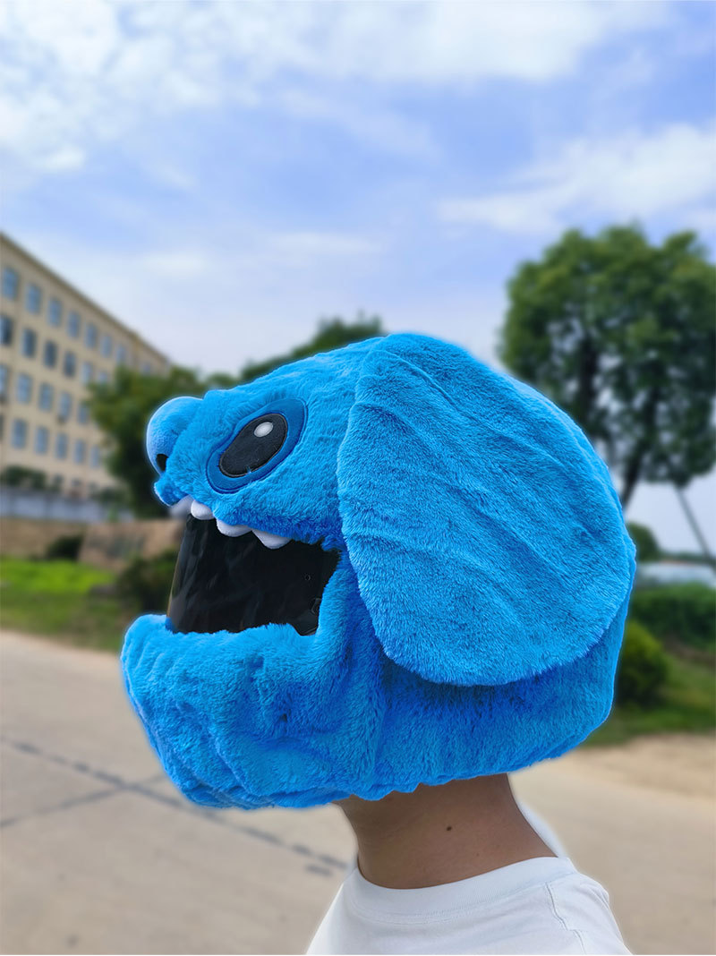 The helmet protection headgear, the Teddy cartoon male and female motorcycle, the anti-scratch puppy, the lift-off helmet, and the plush animal are so cute pic 16