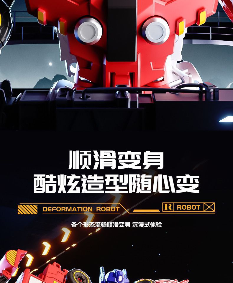 跨境儿童变形汽车机器人6合1玩具拼装拆装工程车模型男孩礼物批发详情15