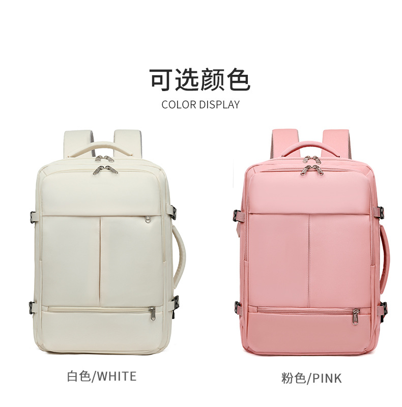 2025 New cross-border casual backpack for both men and women, a multi-functional telescopic handle computer backpack pic 15