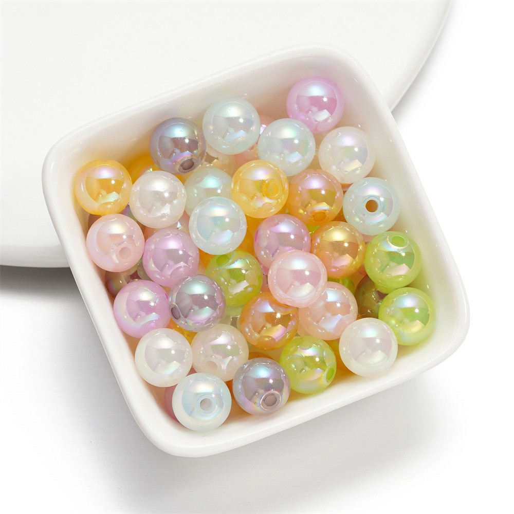 玻璃珍珠直孔散珠施家珍珠 DIY饰品配件散珠串珠子澳白仿珍珠批发详情4