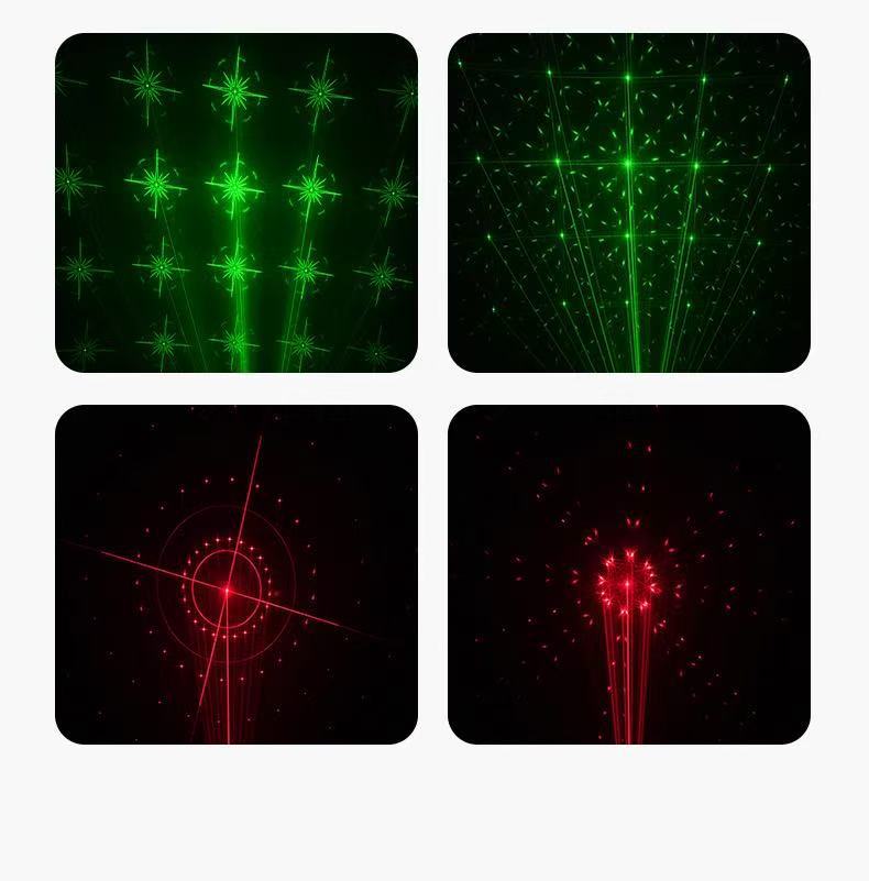 Laser Magic Ball four-in-one seven-color rotating small magic ball light moving with sound stage light strip remote control LED projection light pic 17