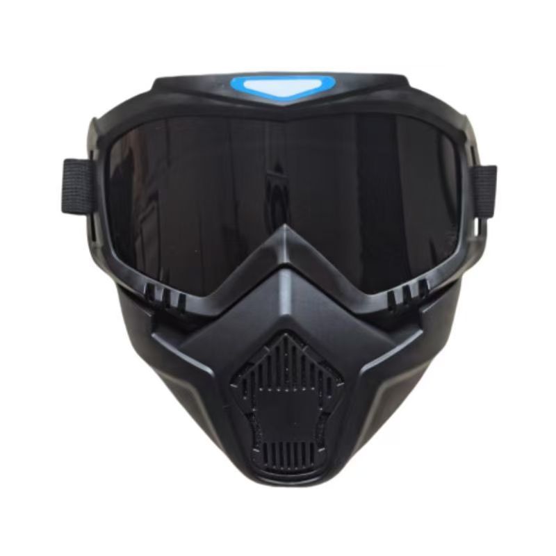 哈雷头戴式电焊面罩防强光护目防护骑行越野防风面罩可拆卸电焊帽详情11