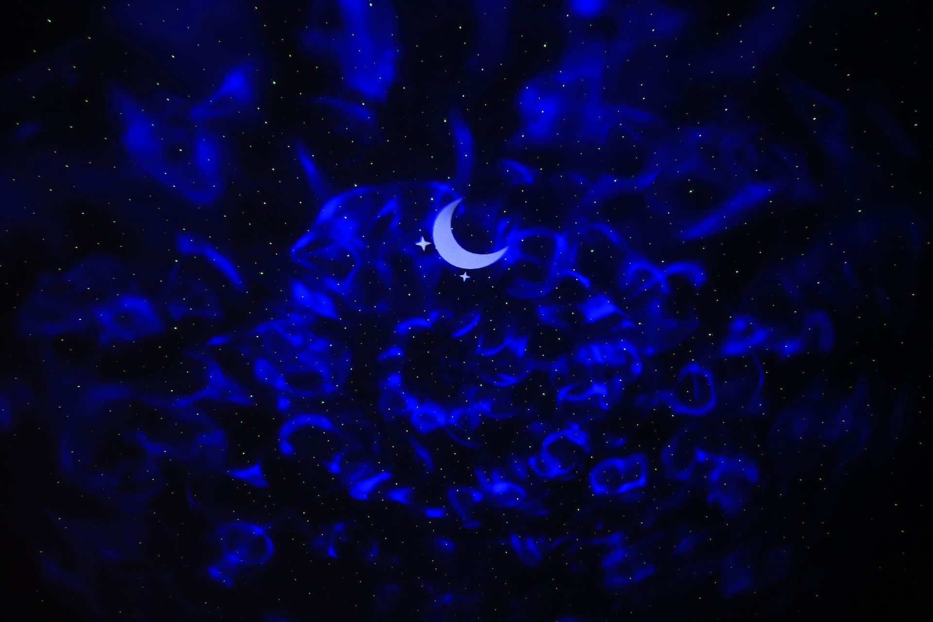 Customized aircraft engine black moon starry sky projection light, laser RGB ambient light, smart night light pic 16