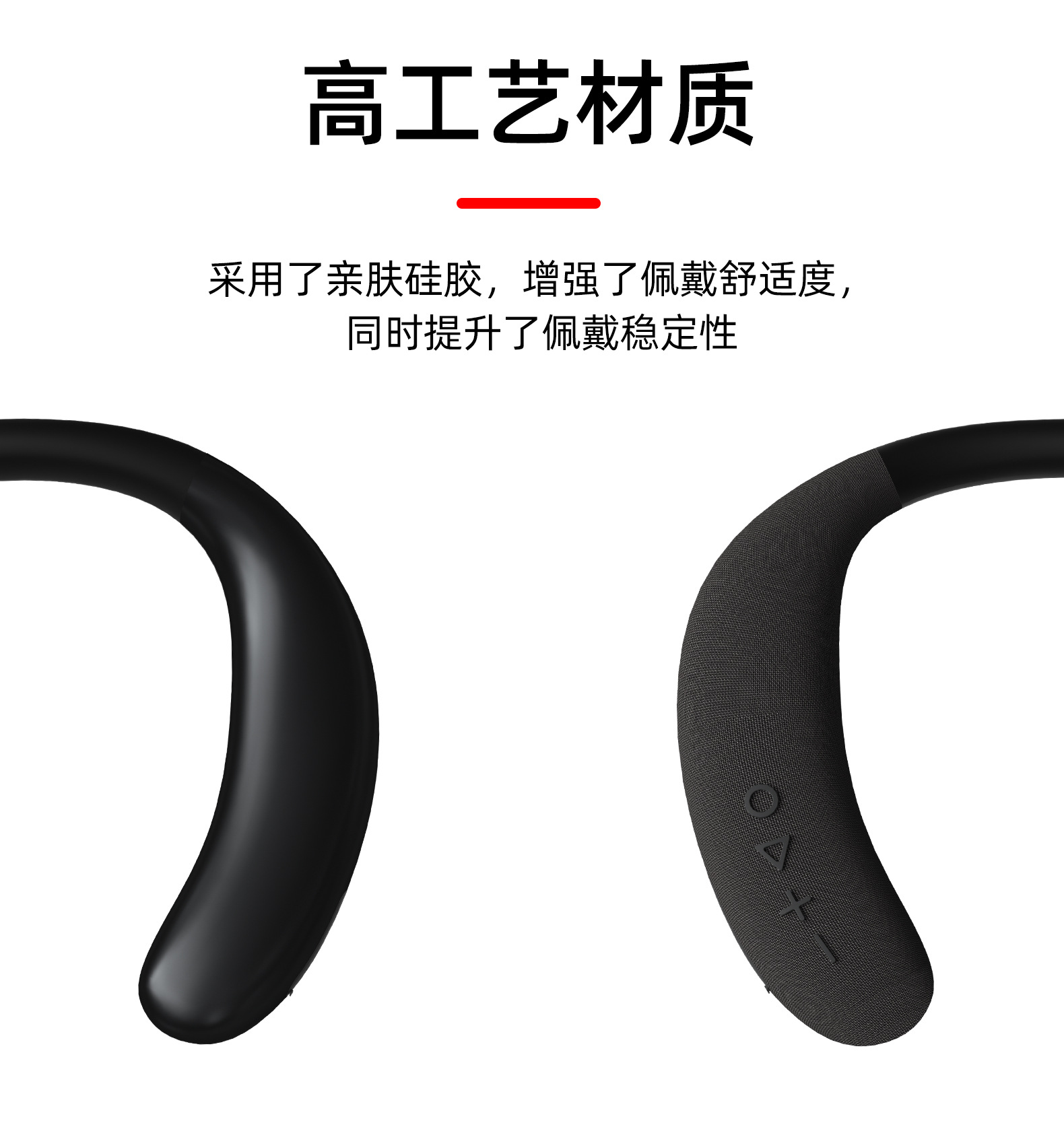 New neck-hanging wireless Bluetooth speaker, fabric waterproof portable wearable subwoofer neck speaker pic 16