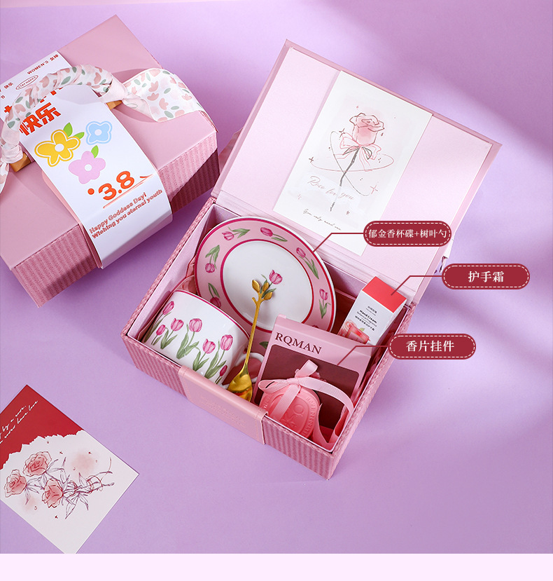 小红书同款高级感伴手礼皮质方盒七夕礼品女生生日礼物送闺蜜朋友详情14