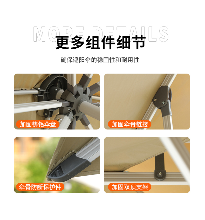 SG37户外遮阳伞庭院伞别墅大太阳伞摆摊花园商用户外伞露台室外罗详情48