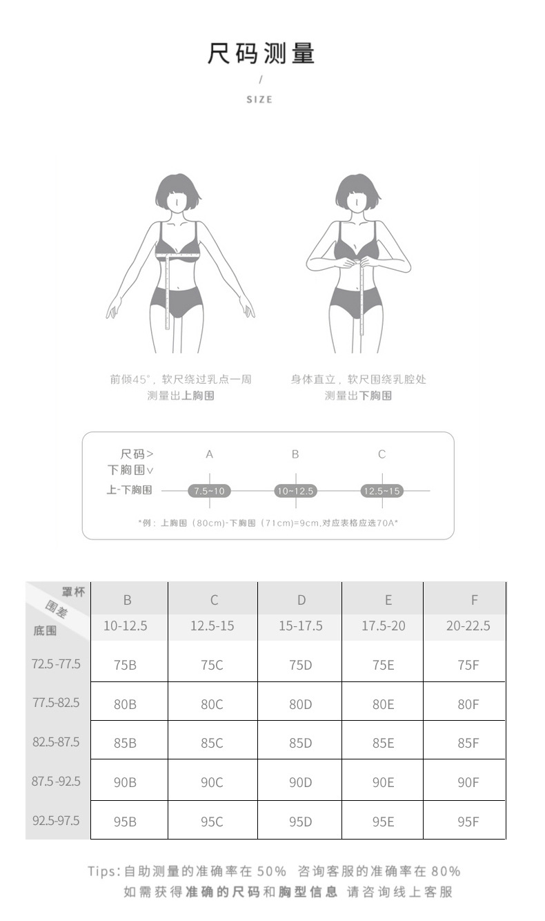 大码无肩带内衣女大胸聚拢防滑隐形抹胸裹胸露背美背文胸罩不下滑详情20