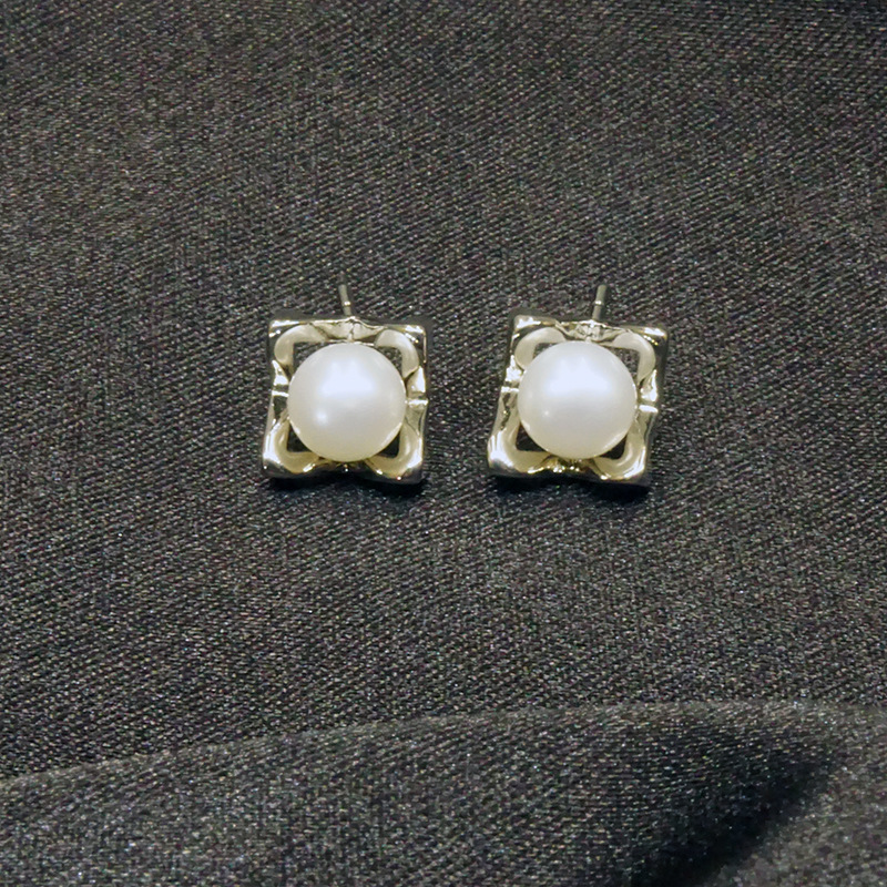 天然淡水5A珍珠耳钉微镶锆石镂空925银耳饰24年新款高级感女轻奢详情19