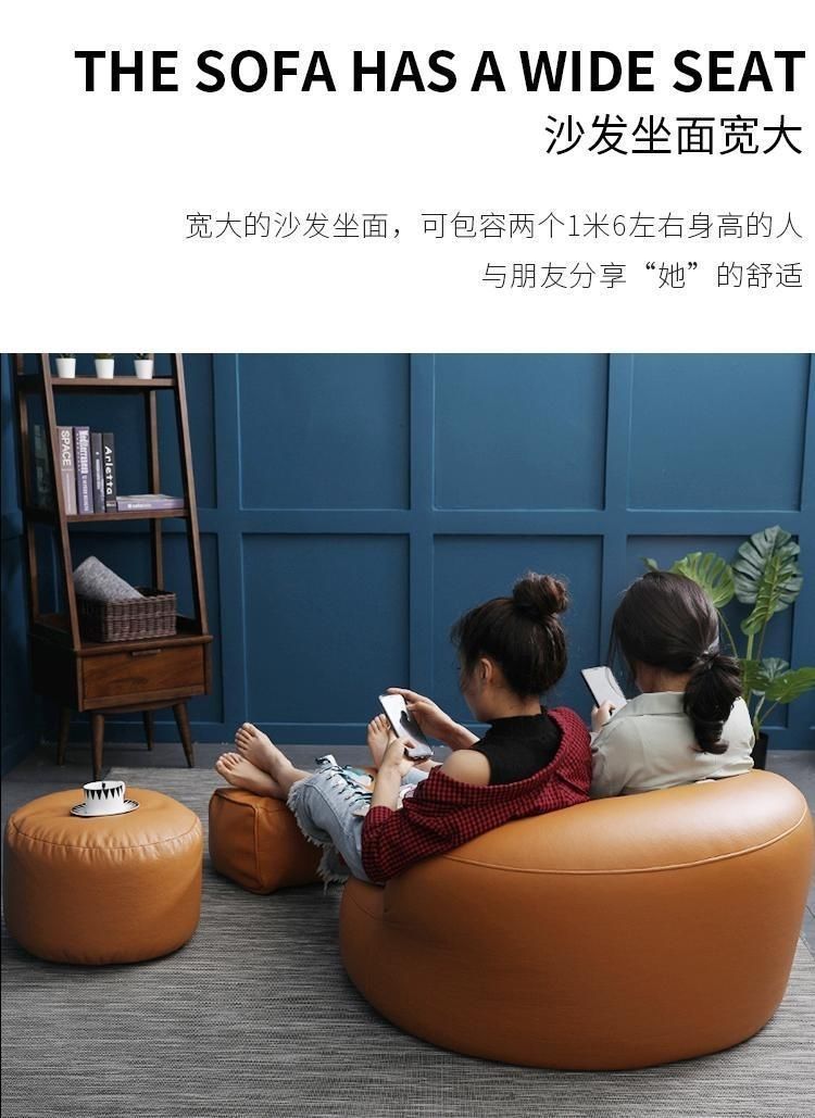 单人沙发卧室科技布懒人沙发榻榻米躺椅小户型家用客厅阳台休闲小详情6