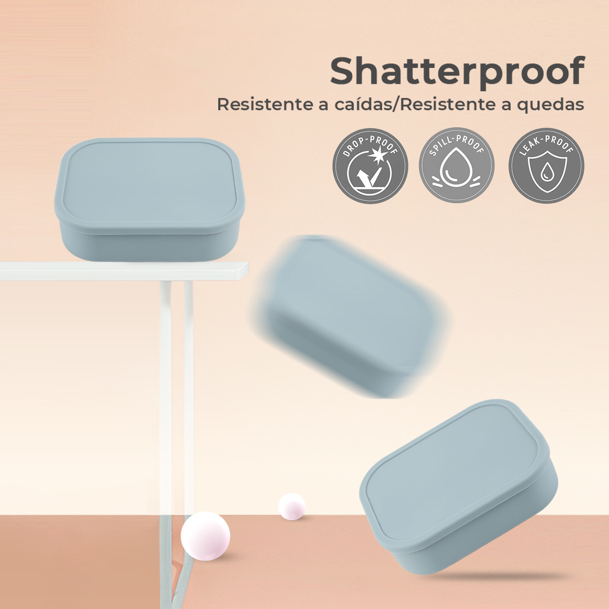 保鲜盒食品级硅胶便当盒分格水果盒上班族微波炉加热铂金密封饭盒详情6